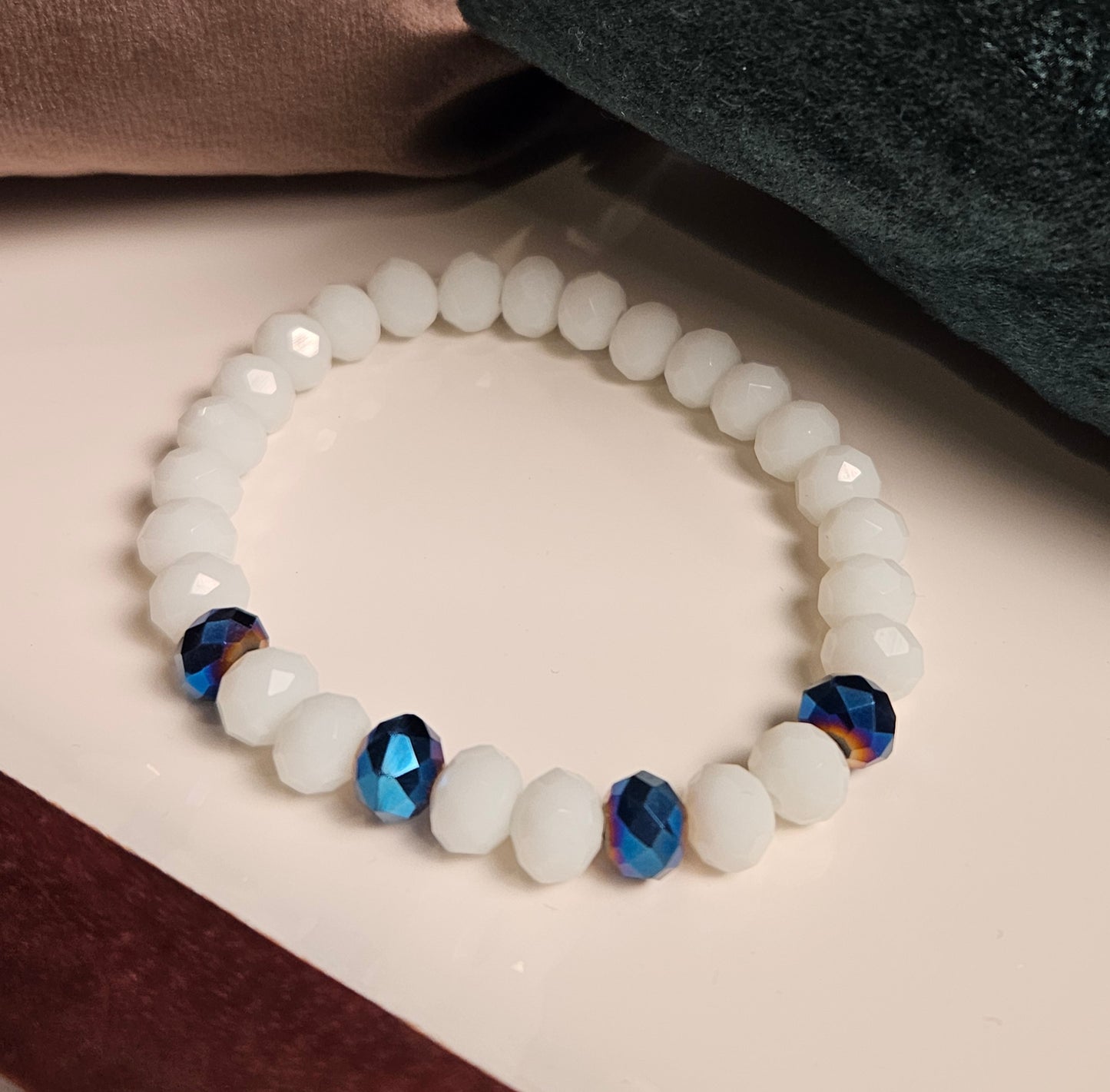 Euphoric Tranquility Rondelle White Crystal