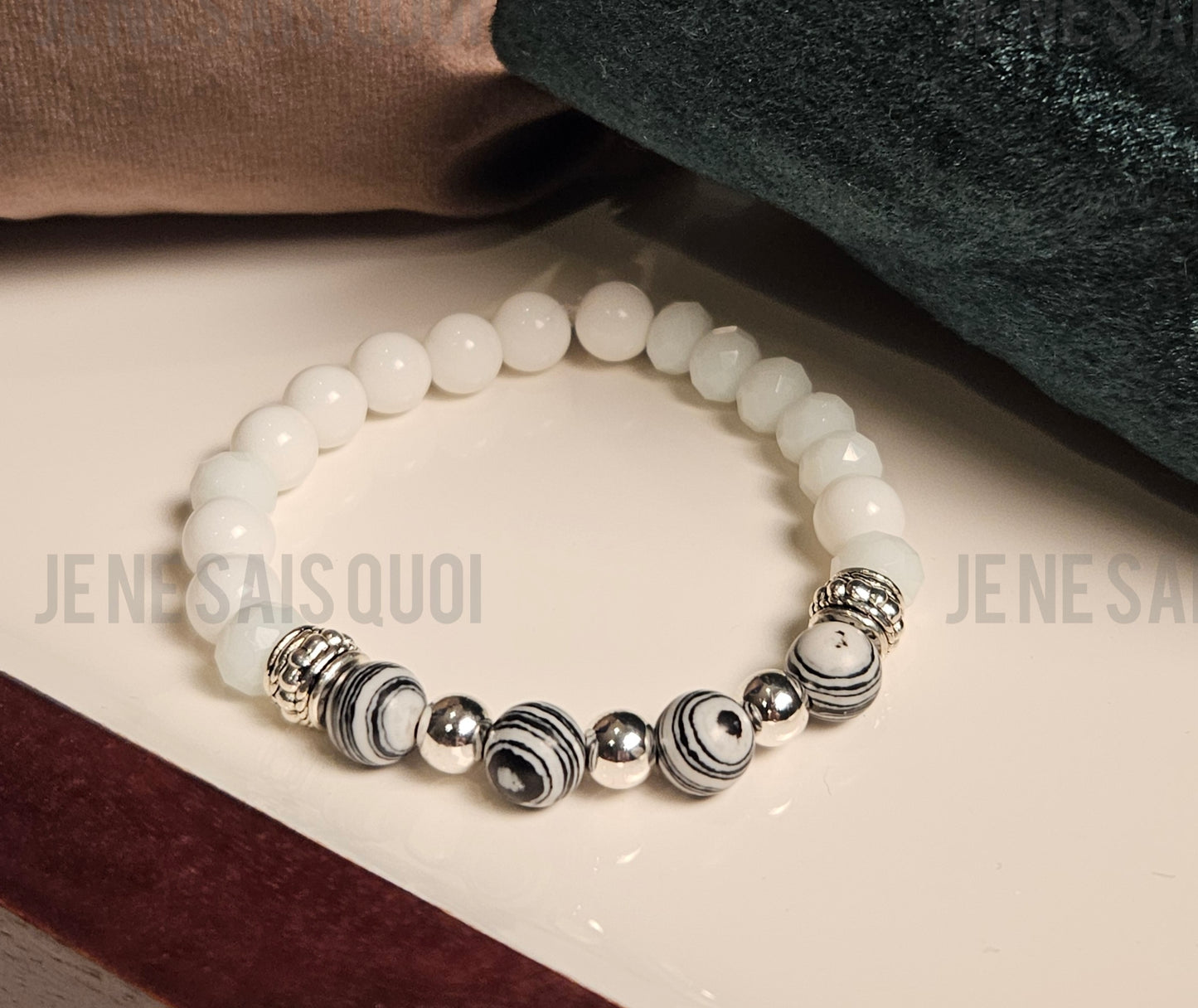 Euphoric Tranquility Black Lace Malachite