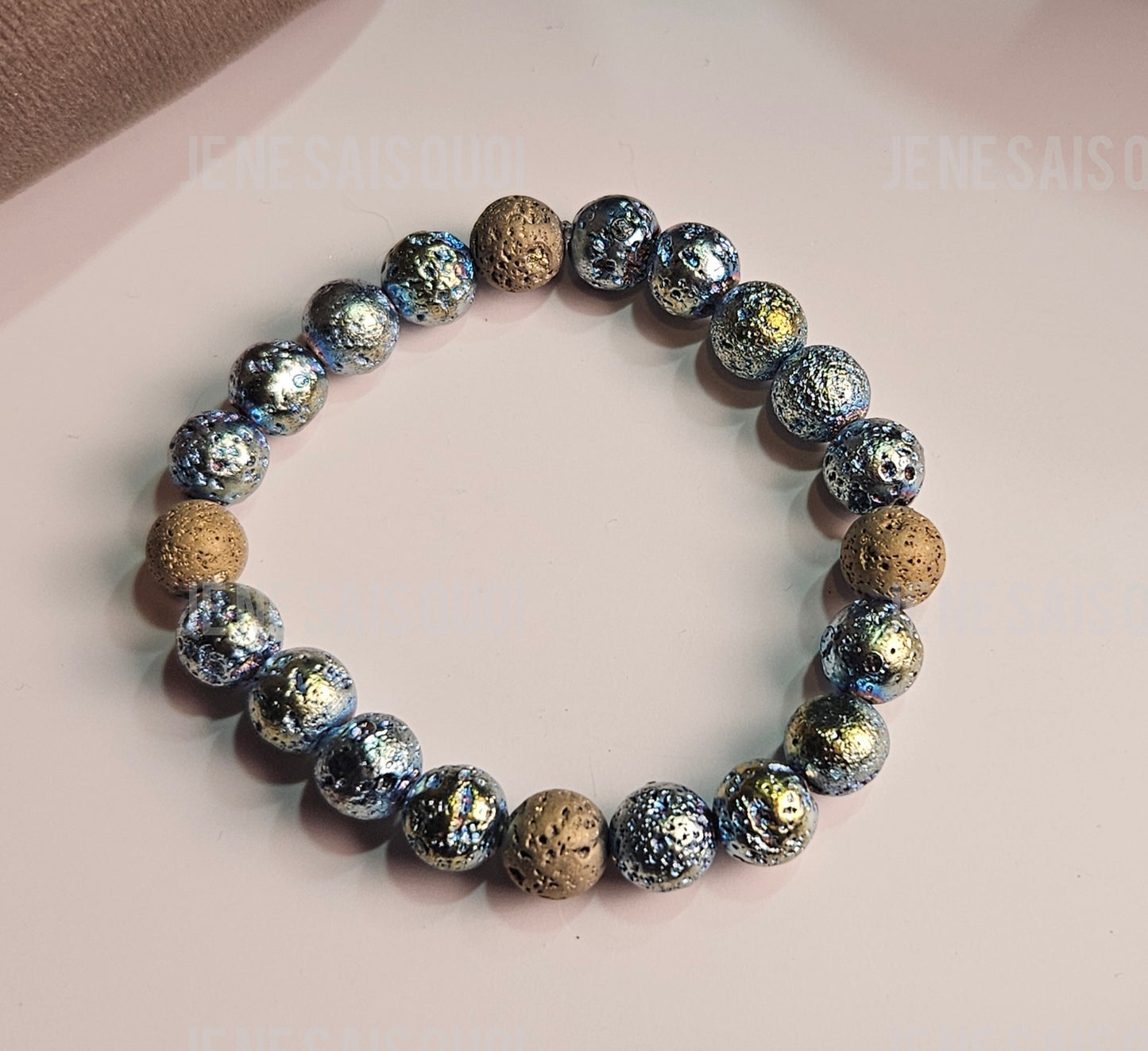 Magma Aura Metallic Blue Volcanic Lava I