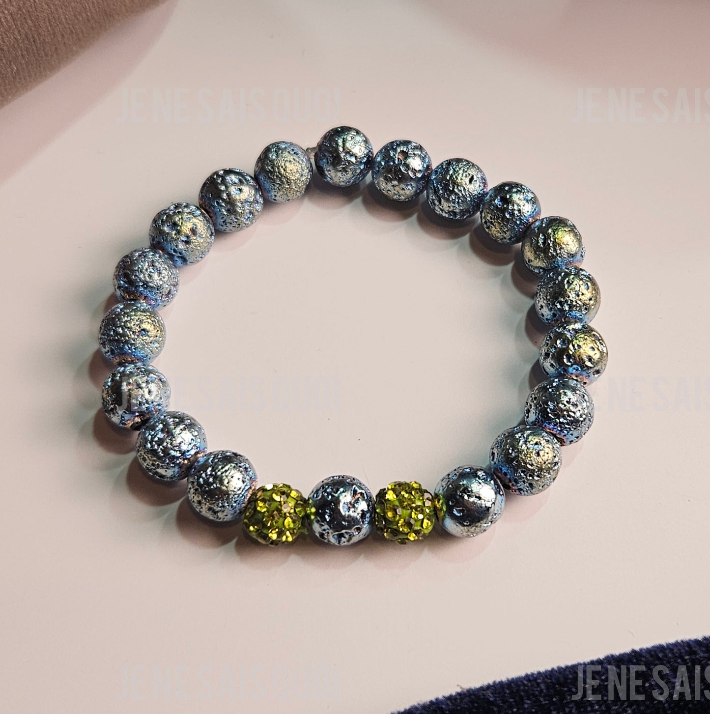 Magma Aura Metallic Blue Volcanic Lava