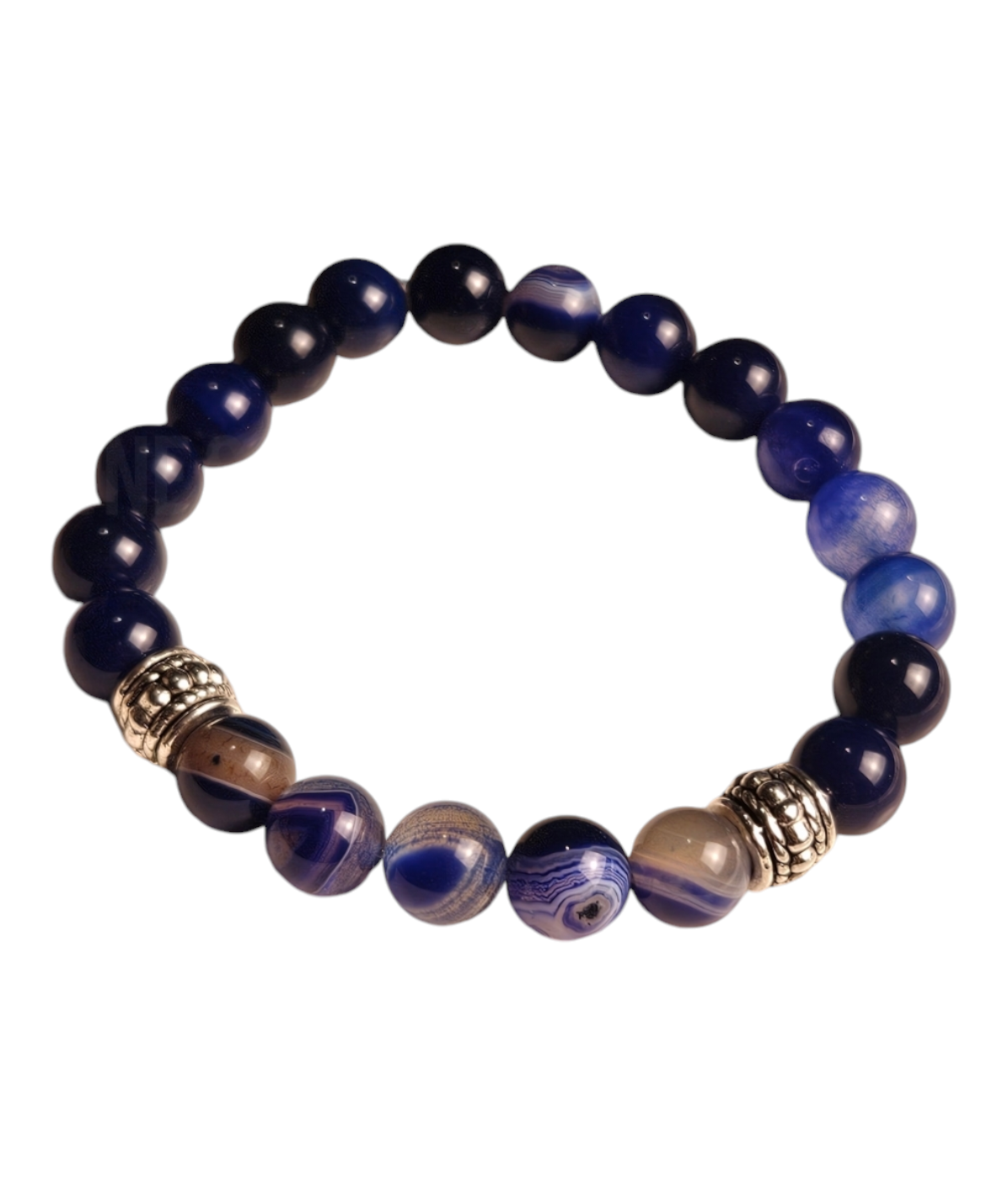 Éclipse Élégance Blue Banded Agate