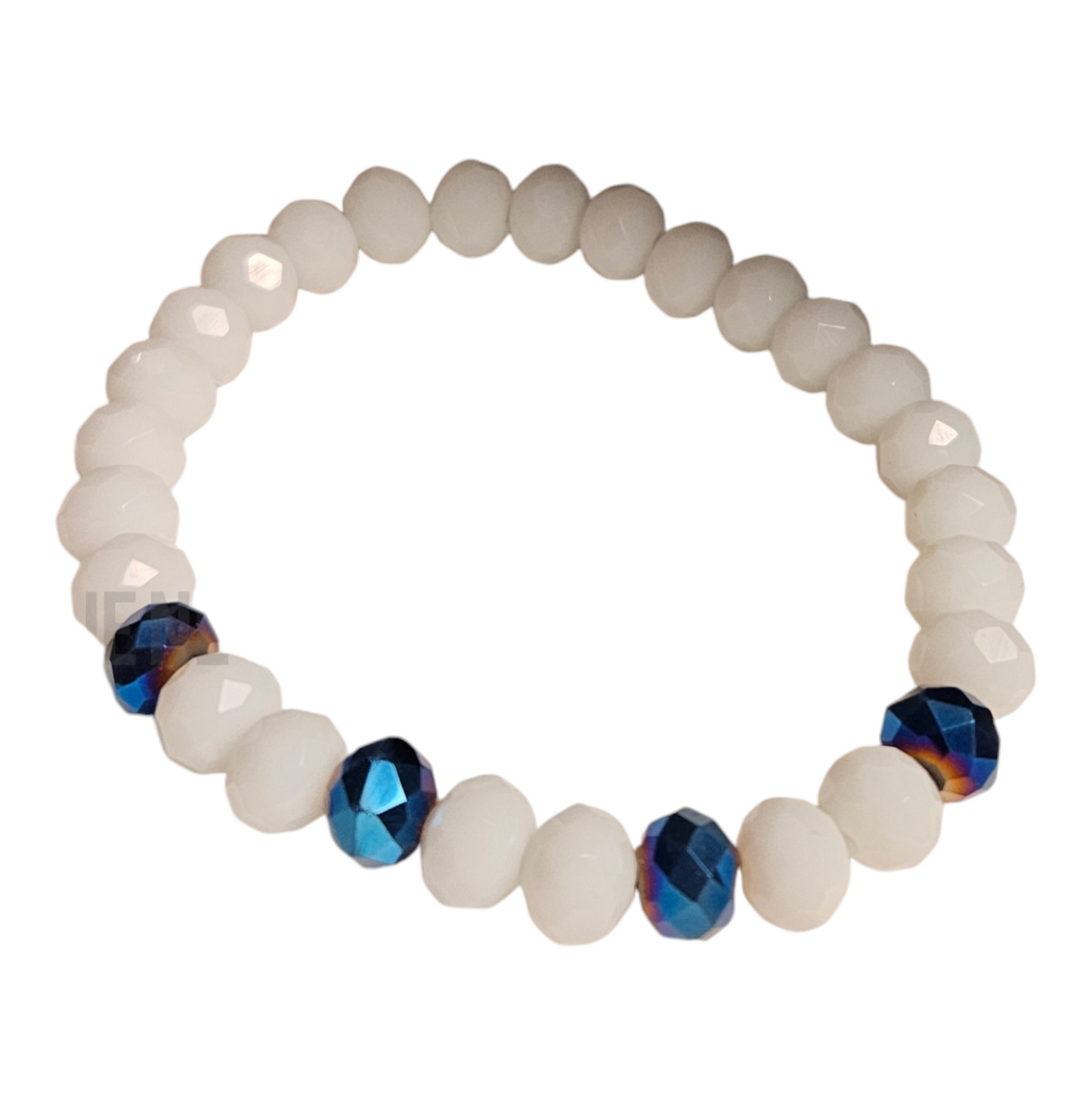 Euphoric Tranquility Rondelle White Crystal