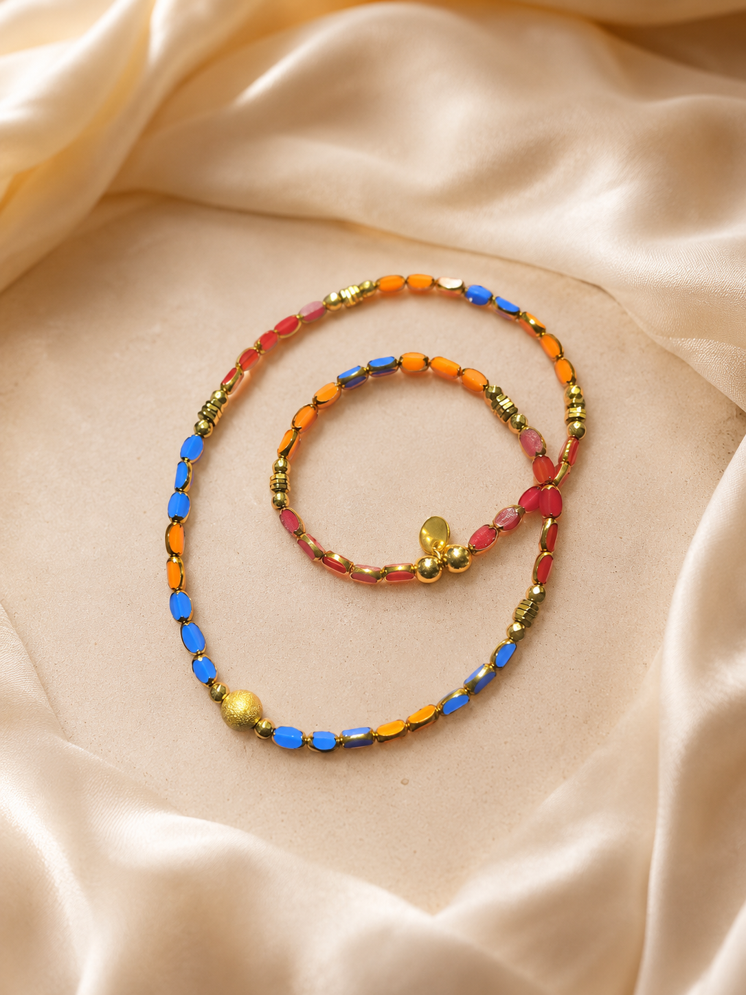 Multicolor Glass Bead Necklace