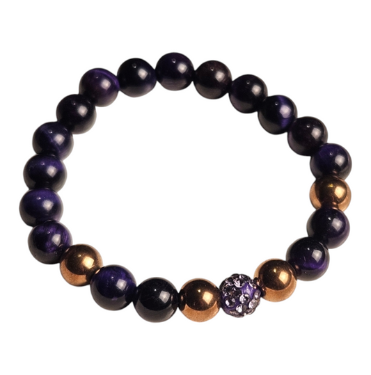 Éclipse Élégance Purple Tigers-eye