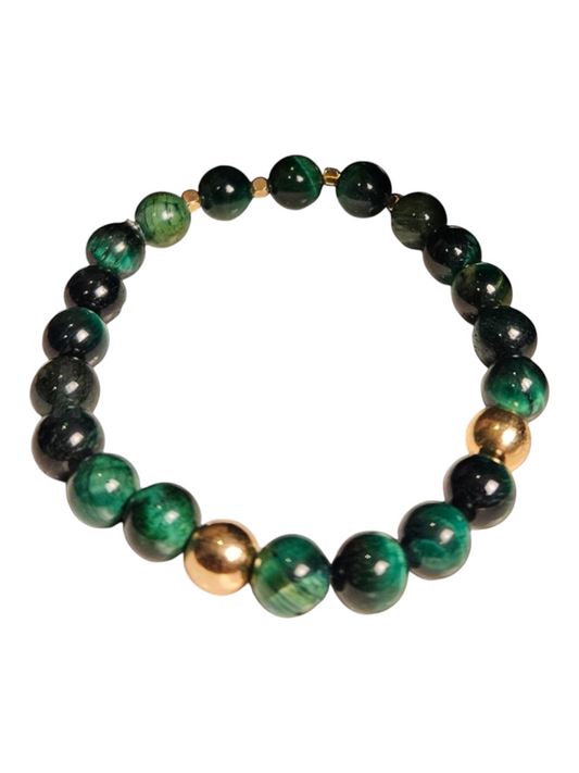 Éclipse Élégance Green Tigers-eye