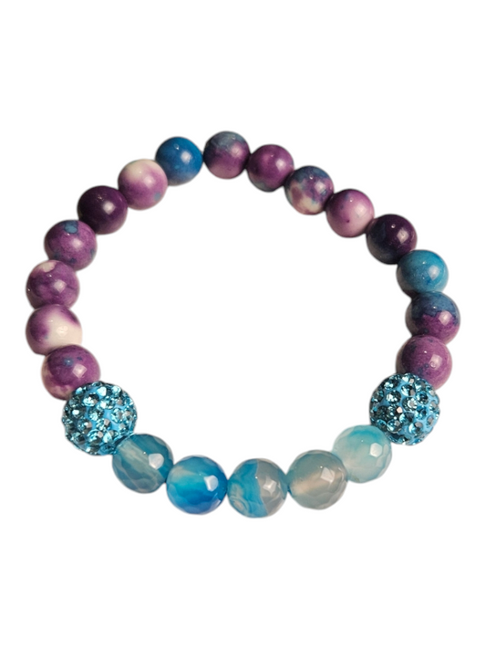 Euphoric Tranquility Purple Blue Sea