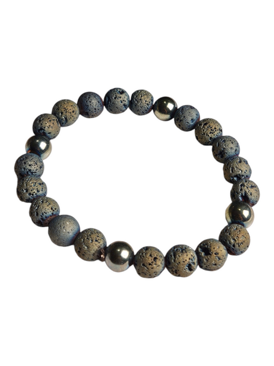 Magma Aura Metallic Blue Volcanic Lava II