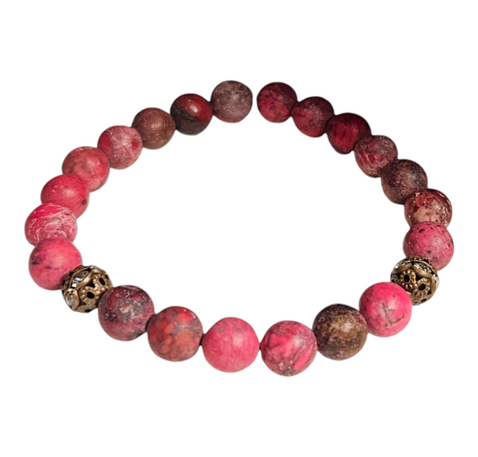 Euphoric Tranquility Fuchsia Howlite