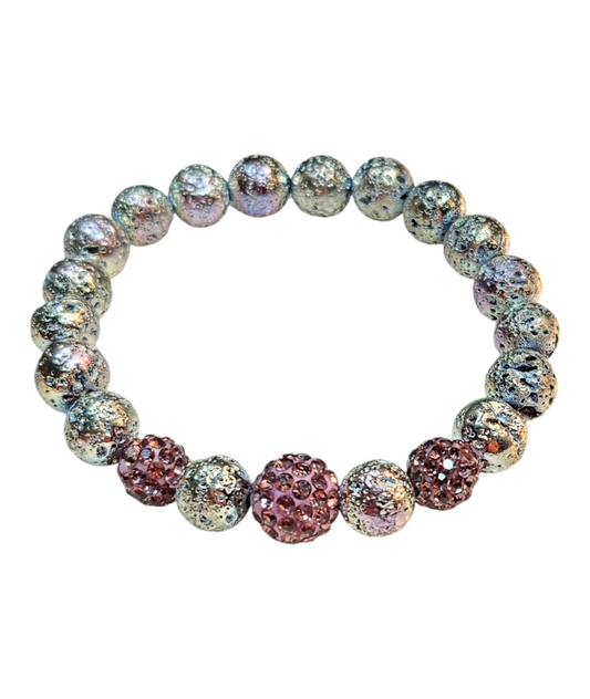 Magma Aura Metallic Pink Volcanic Lava