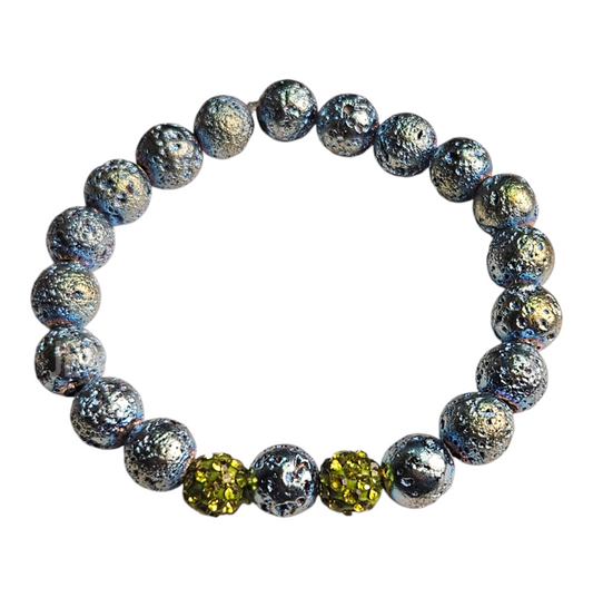 Magma Aura Metallic Blue Volcanic Lava