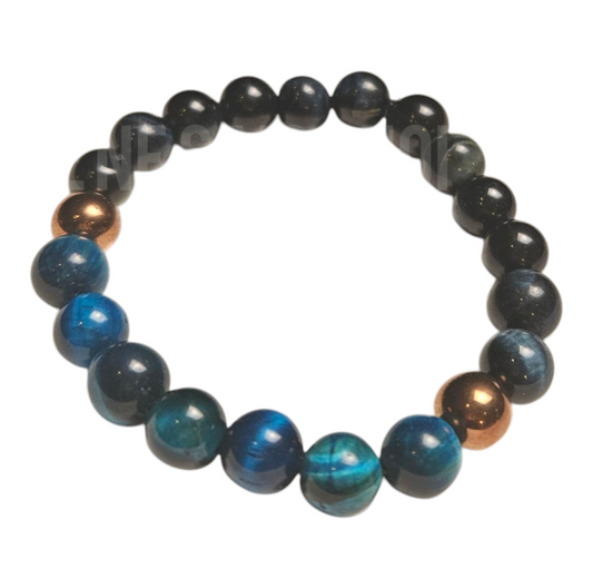 Luminous Grace- Limited Edition- Deep Navy Tigers-eye