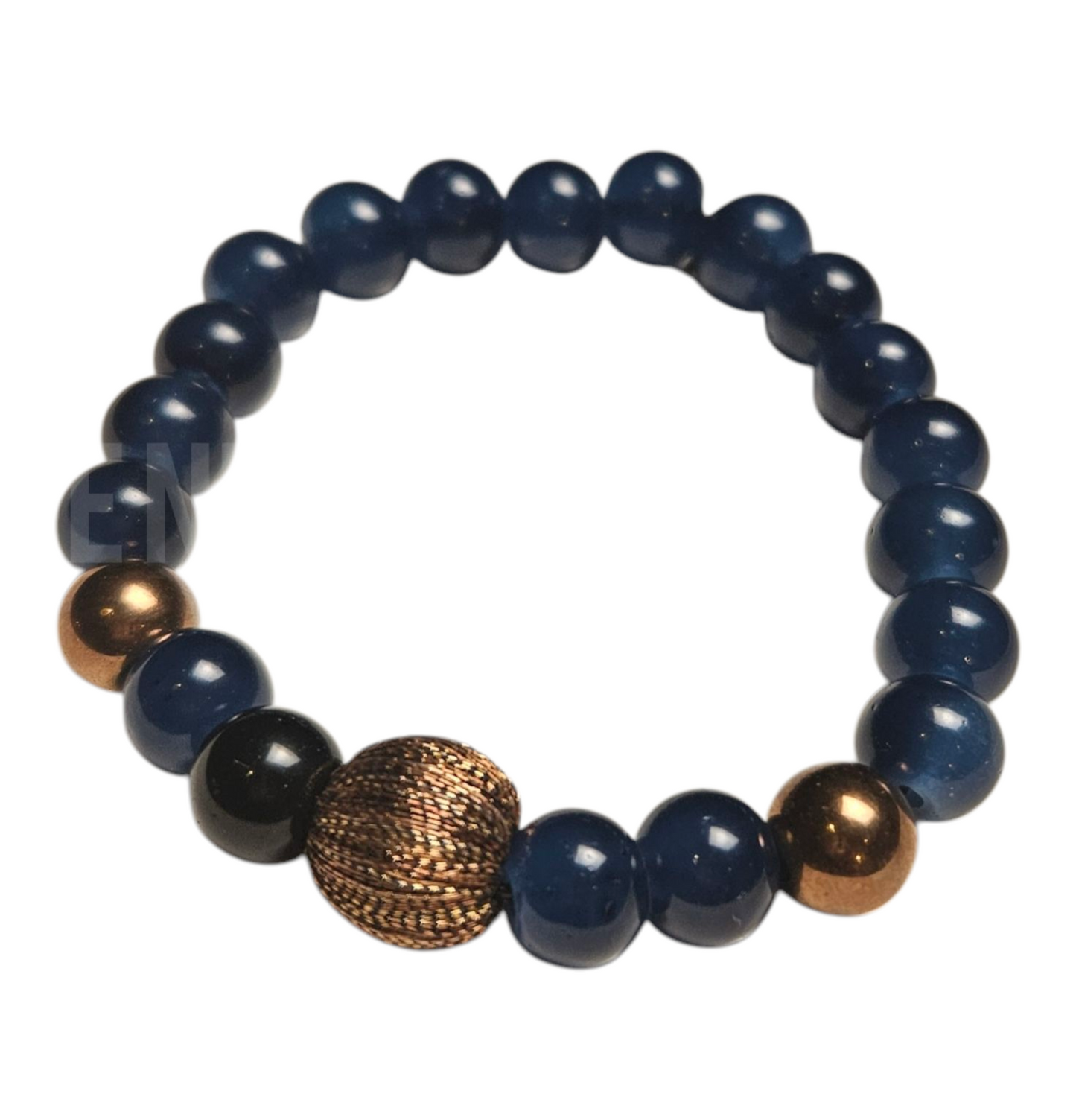 Luminous Grace- Limited Edition-Navy Glass Pearl