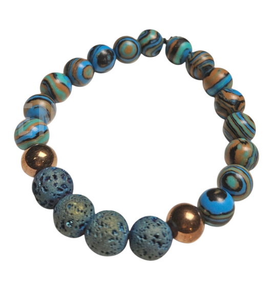 Magma Aura. Blue Malachite