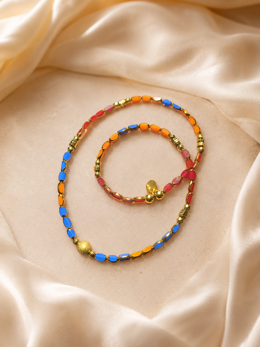 Multicolor Glass Bead Necklace